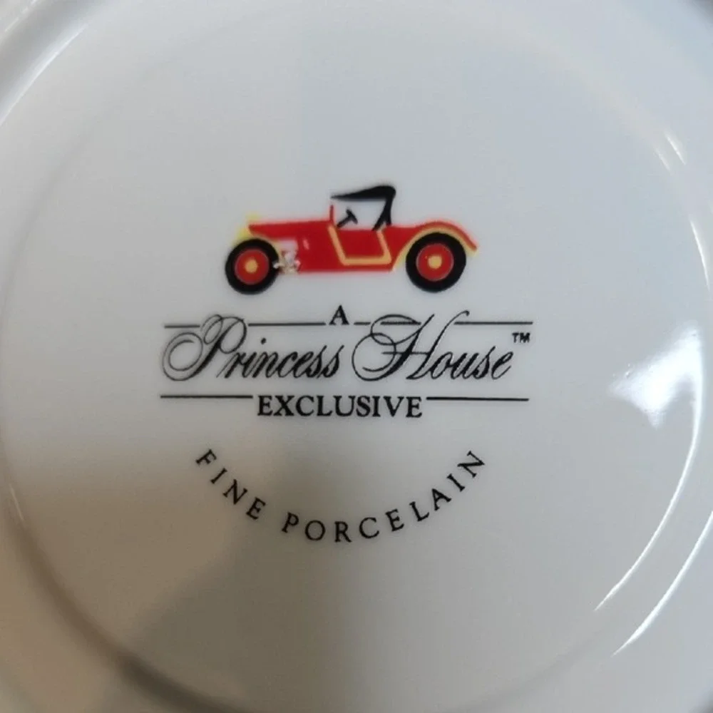 Princess House Porcelain Classic Car Saucer, Vista‎ Alegre Portugal, 6